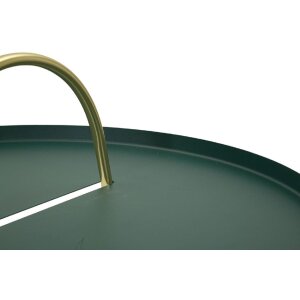 Mauro Ferretti bijzettafel Grent Ø 45x59 cm groen goud