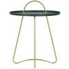 Mauro Ferretti bijzettafel Grent Ø 45x59 cm groen goud