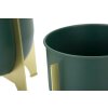 Mauro Ferretti bloemenstandaard Grent Shet Set 2-delig Ø 24,5x26-19x21 cm groen goud