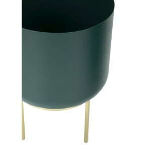 Mauro Ferretti bloemenstandaard Grent Set 2-delig Ø 20x29-16x24 cm groen goud