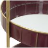 Mauro Ferretti Double Glam decoratief schap Ø 36,5x34,5x56,5 cm bordeaux goud