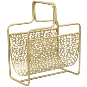 Mauro Ferretti tijdschriftenhouder 37x22x44,5 cm goud