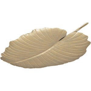 Mauro Ferretti decoratieve kom blad 23x2x35,5 cm goud