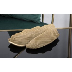 Mauro Ferretti decoratieve kom blad 23x2x35,5 cm goud