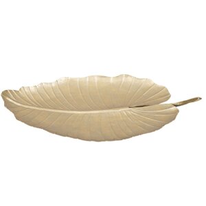 Mauro Ferretti decoratieve kom blad 23x2x35,5 cm goud