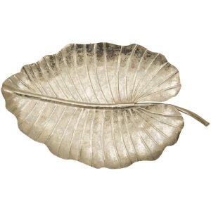 Mauro Ferretti decoratieve kom blad 23x2x35,5 cm goud
