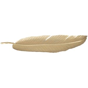 Mauro Ferretti decoratieve kom blad 18x2x55 cm goud