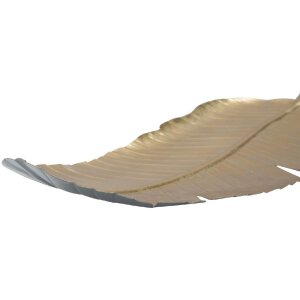 Mauro Ferretti decoratieve kom blad 18x2x55 cm goud