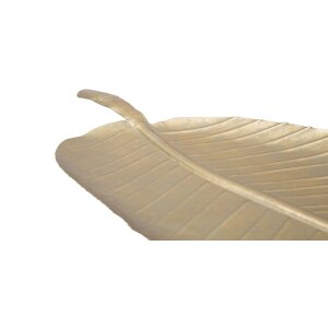 Mauro Ferretti decoratieve kom blad 18x2x55 cm goud