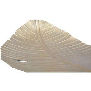 Mauro Ferretti decoratieve kom blad 18x2x55 cm goud