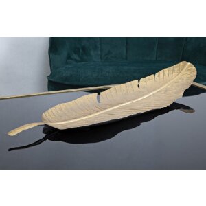 Mauro Ferretti decoratieve kom blad 18x2x55 cm goud