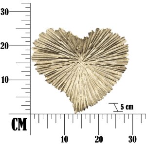 Mauro Ferretti decoratieve kom hart 29x5x25 cm goud