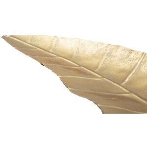 Mauro Ferretti decoratieve kom blad lang 38x3x11 cm goud