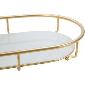 Mauro Ferretti decoratieve kom 2 niveaus 36x22,5x27 cm goud