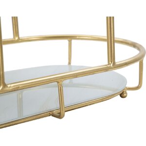 Mauro Ferretti decoratieve kom 3 niveaus 36x22,5x27 cm goud