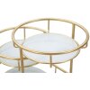 Mauro Ferretti decoratieve kom 3 niveaus 36x22,5x27 cm goud