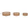 Mauro Ferretti dienbladenset Fuji 3-delig Ø 50x16-40x14-30x12 cm bruin