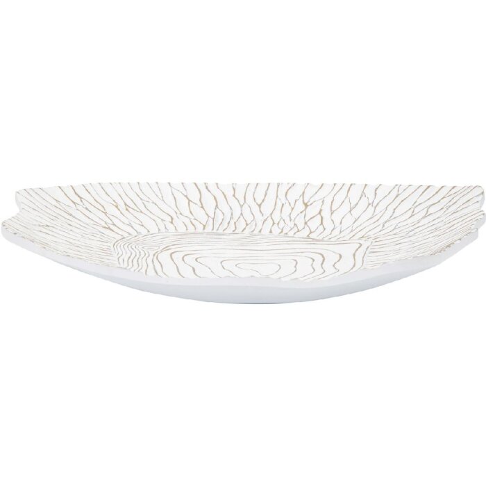 Mauro Ferretti decoratieve kom 37x34x6 cm wit