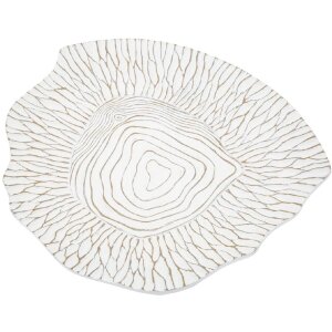 Mauro Ferretti decoratieve kom 37x34x6 cm wit