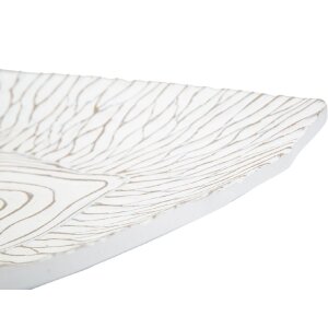 Mauro Ferretti decoratieve kom 37x34x6 cm wit