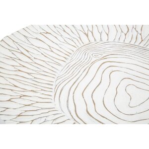 Mauro Ferretti decoratieve kom 37x34x6 cm wit