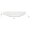 Mauro Ferretti decoratieve kom 37x34x6 cm wit