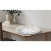 Mauro Ferretti decoratief dienblad Atene Polyresin White Wash Ø 35,5x4,4 cm Boho Chic