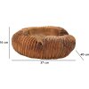 Mauro Ferretti decoratieve kom Garit 37x40x16 cm bruin
