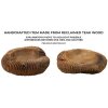 Mauro Ferretti decoratieve kom Garit 37x40x16 cm bruin