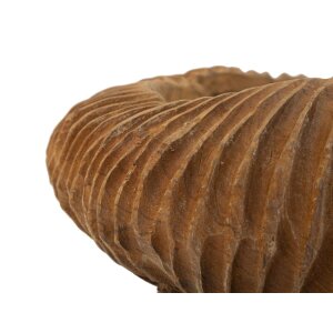 Mauro Ferretti decoratieve kom Garit Ø32x11 cm bruin