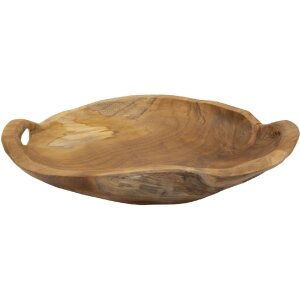 Mauro Ferretti decoratieve kom Wahan 42x36x7 cm bruin