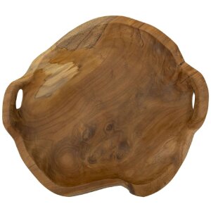 Mauro Ferretti decoratieve kom Wahan 42x36x7 cm bruin