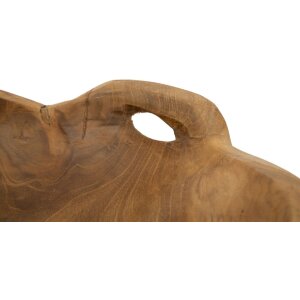 Mauro Ferretti decoratieve kom Wahan 42x36x7 cm bruin