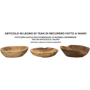 Mauro Ferretti Tipic decoratieve kom Ø 25x5 cm bruin