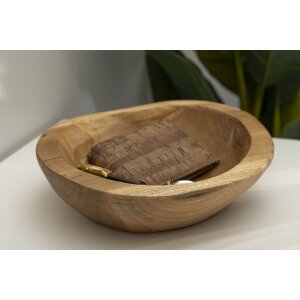 Mauro Ferretti Tipic decoratieve kom Ø 25x5 cm bruin