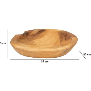 Mauro Ferretti Tipic decoratieve kom Ø 25x5 cm bruin