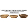 Mauro Ferretti Tipic decoratieve kom Ø 25x5 cm bruin