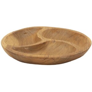 Mauro Ferretti 3-delige decoratieve schaal Ø 25,5x3 cm bruin
