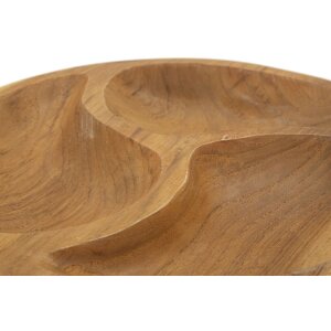 Mauro Ferretti 3-delige decoratieve schaal Ø 25,5x3 cm bruin