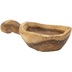 Mauro Ferretti decoratieve kom lepel 36x16x8 cm bruin