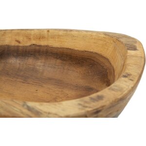 Mauro Ferretti decoratieve kom lepel 36x16x8 cm bruin
