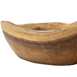 Mauro Ferretti decoratieve kom lepel 36x16x8 cm bruin