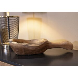 Mauro Ferretti decoratieve kom lepel 36x16x8 cm bruin