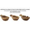 Mauro Ferretti decoratieve kom lepel 36x16x8 cm bruin