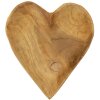 Mauro Ferretti decoratieve kom Kiha hartvorm 27x29x4 cm bruin