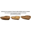 Mauro Ferretti decoratieve kom Kiha hartvorm 27x29x4 cm bruin