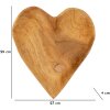 Mauro Ferretti decoratieve kom Kiha hartvorm 27x29x4 cm bruin