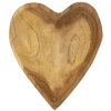 Mauro Ferretti decoratieve kom Kiha hartvorm 15x17x3,5 cm bruin