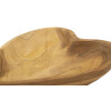Mauro Ferretti decoratieve kom Kiha hartvorm 15x17x3,5 cm bruin