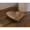 Mauro Ferretti decoratieve kom Kiha hartvorm 15x17x3,5 cm bruin